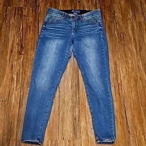 Womens Democracy Absolution Midrise Spandex Denim Skinny Jean Sz 6 27" inseam